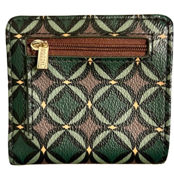 NEW Fossil Geometric Bifold Travel Wallet - Picture 2 of 4